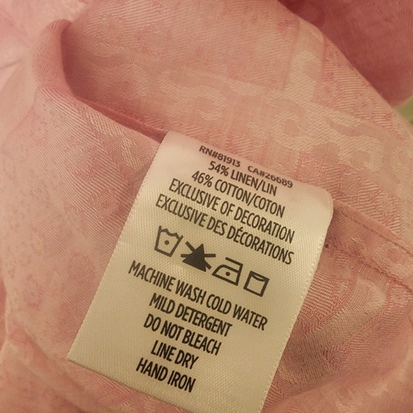 NWT Robert Graham Pink Morley Linen Blend Button Down Shirt Mens 3XL - Picture 8 of 10